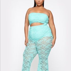 Aqua jumpsuit
